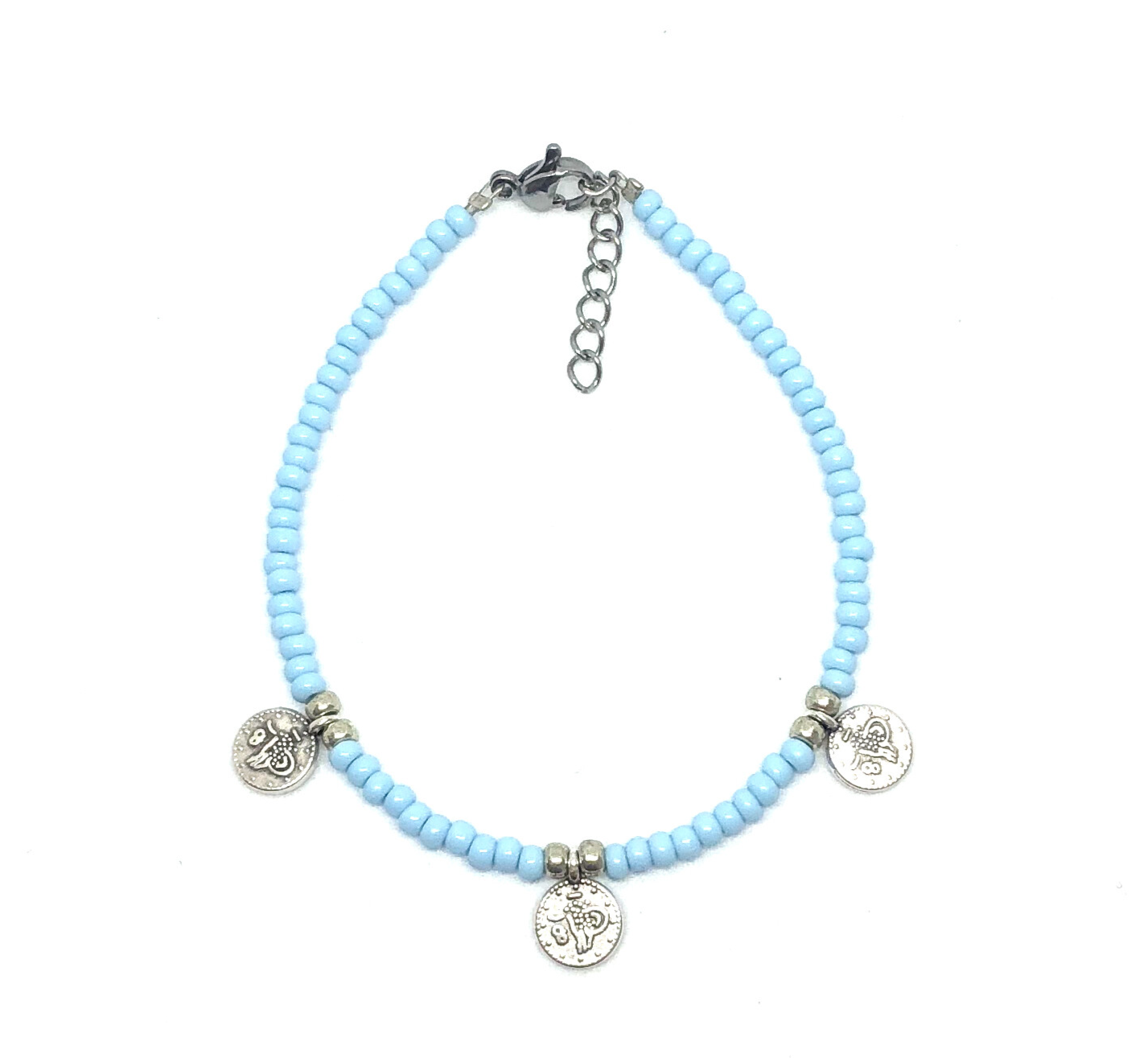 Blue coins Bracelet