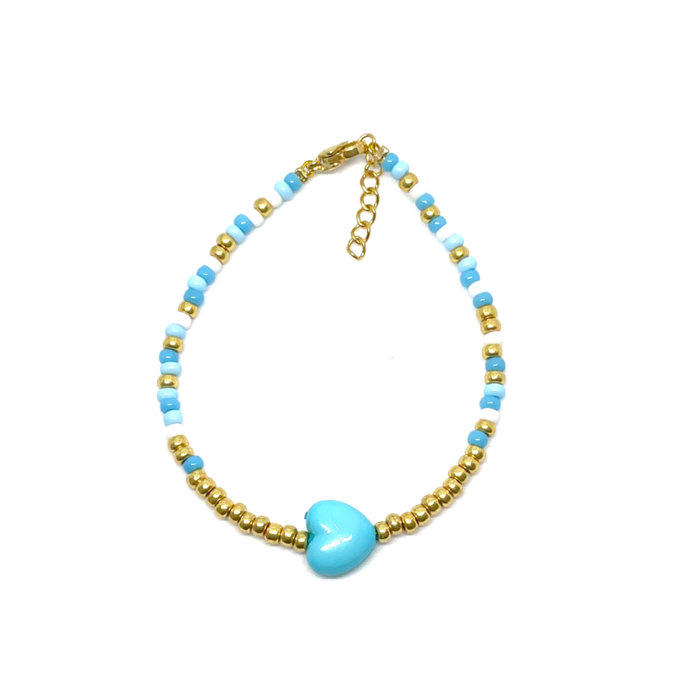 Blue Heart Bracelet