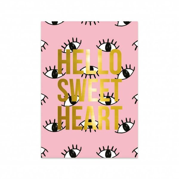 Hello sweet heart kaart
