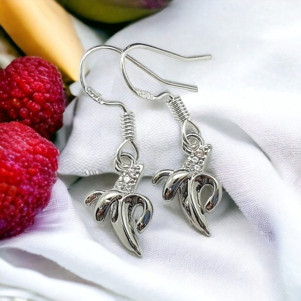 Banana drop earrings