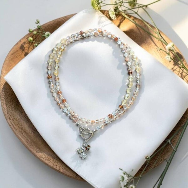 Super 7 & Citrine Autumn Necklace