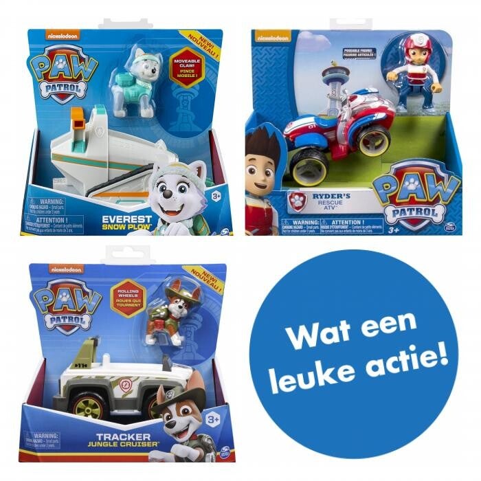 Paw Patrol Everest + Ryder + Tracker