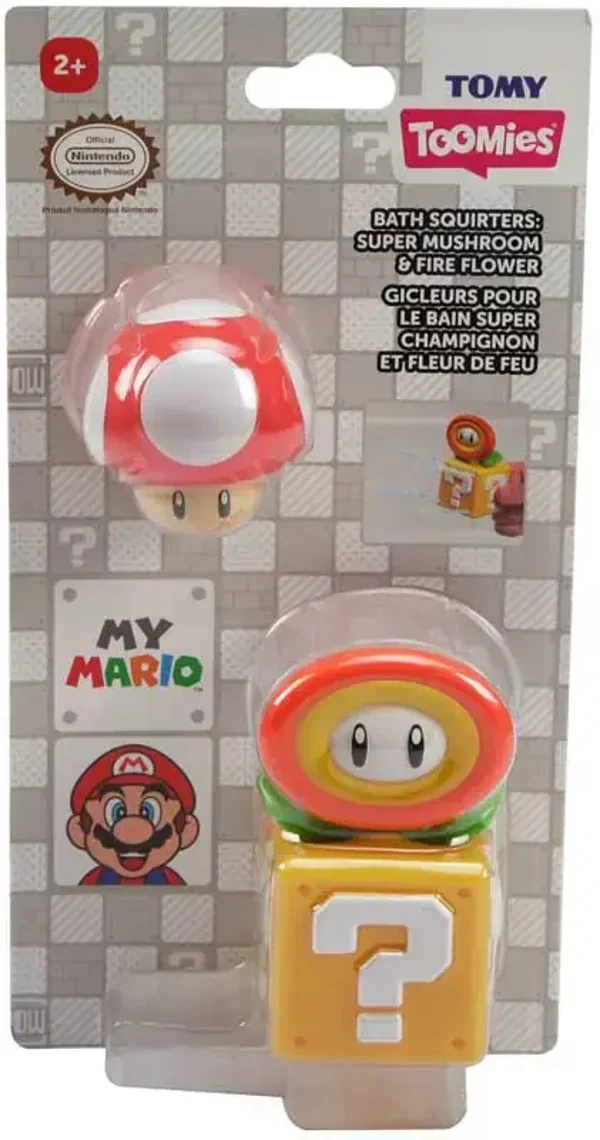 Mario Bad Speeltjes – Super Paddenstoel & Vuurbloem