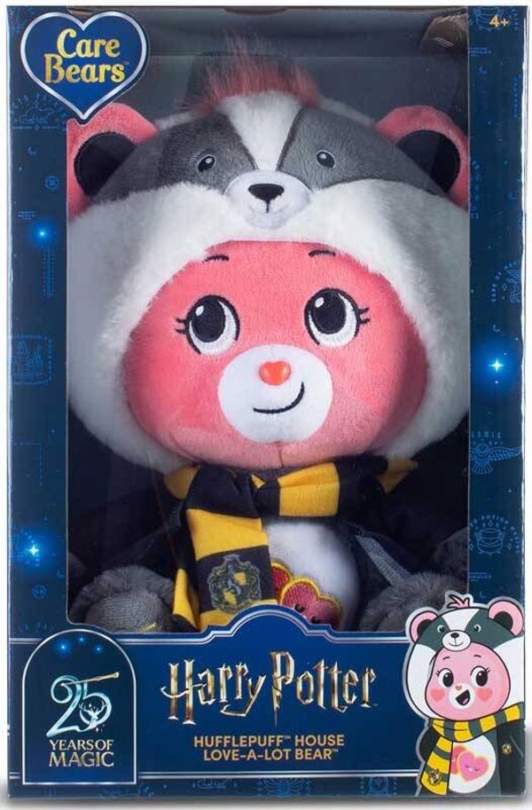 Troetelbeertjes Knuffel Harry Potter Zweinstein: Hufflepuff en Love a lot Bear