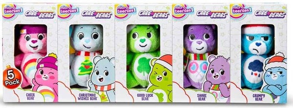 Troetelbeertjes Kerst Knuffel 5 pack mini's 7,5 cm