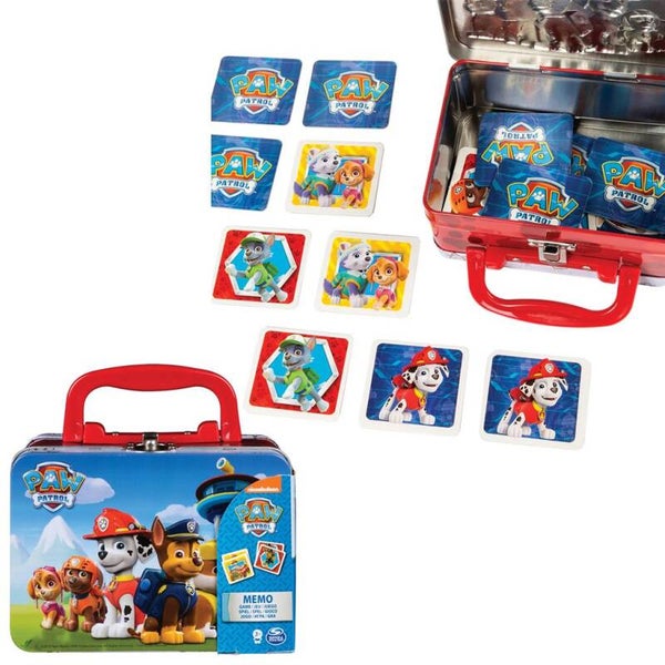Paw Patrol Memo in Tinnen Koffertje