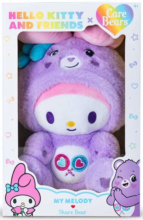 Troetelbeertjes Knuffel 25 cm Hello Kitty – My Melody als Share Bear