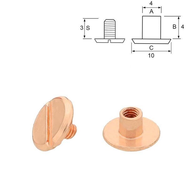 Buchschraube Stahl roségold