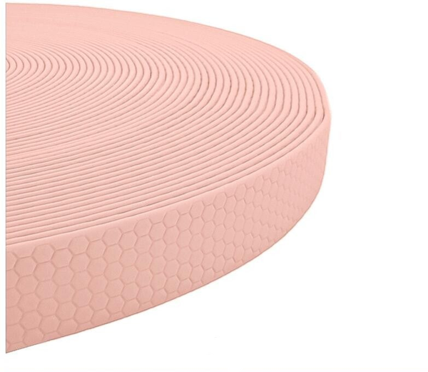 Wasserfestes Gurtband "Hexa" pastellrosa 16mm