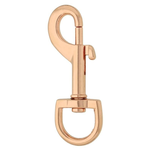 Bolzenkarabiner roségold 80mm/20mm