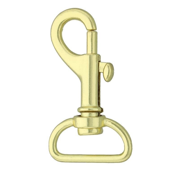 Mini-Schlüsselkarabiner vermessingt 43mm