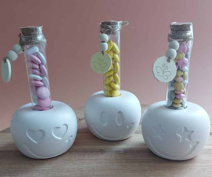 Smiley met gevuld vaasje