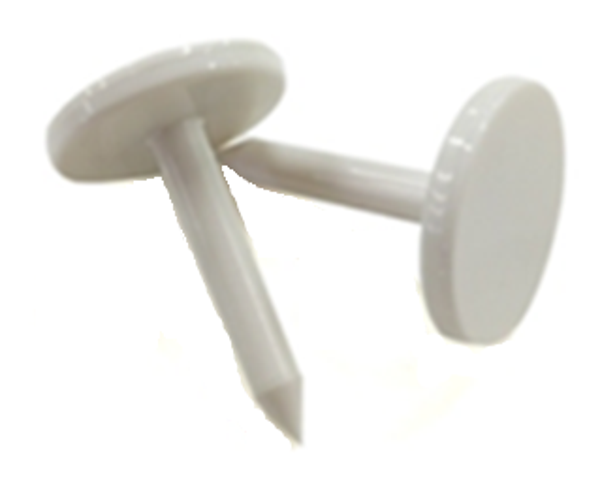 Ø 22x6x42mm-NFC-ABS-NAIL-TAG-WHITE-HF-ICODE-SLIX