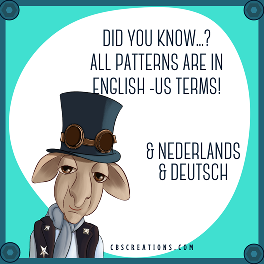 Did you know all crochet patterns are in English?