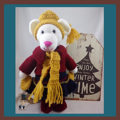 Nordine the Bear, white polar bear