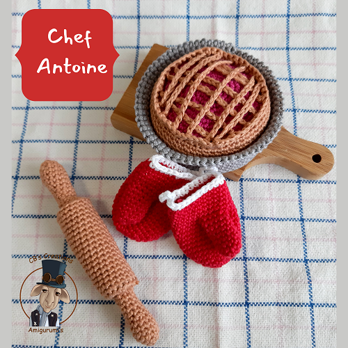 Crochet pattern supplies of baking products