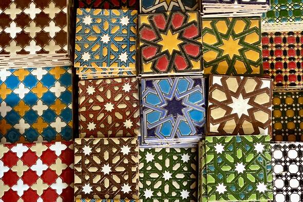 Colourful tiles