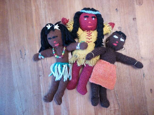 Knitted dolls