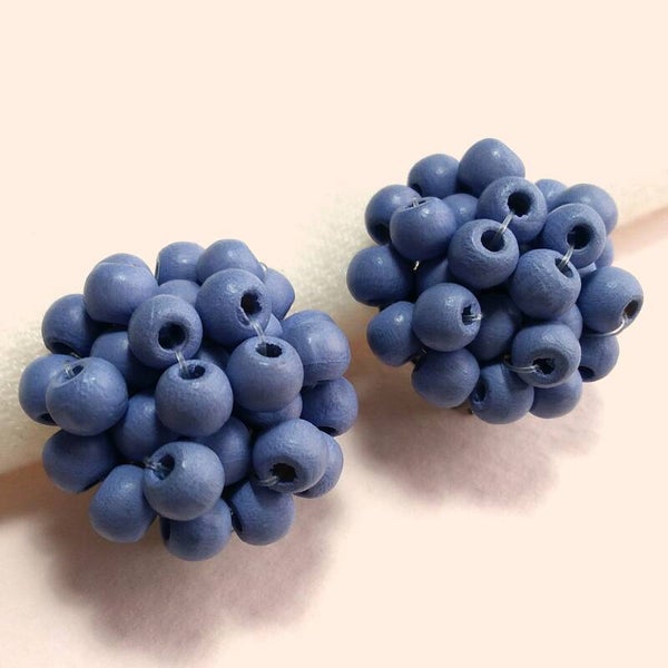 Outlet - Lila kraaltjes oorclips