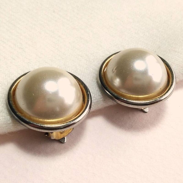 Outlet - Vergulde parel oorclips