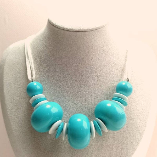 Outlet - Turquoise kralen ketting