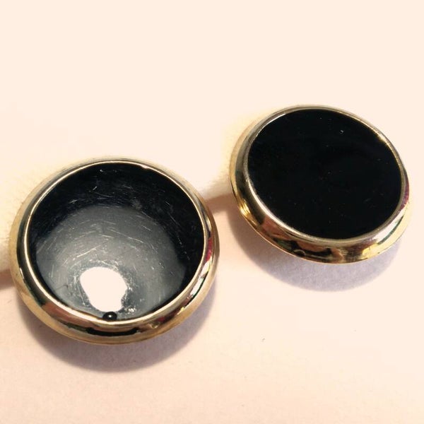 Outlet - Ronde zwarte oorclips