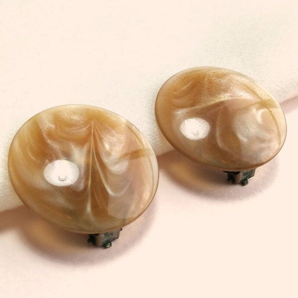 Outlet - Gemarmerde kunststof oorclips