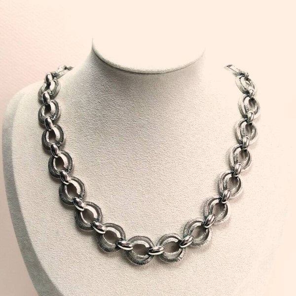 Modernist schakel ketting 70s