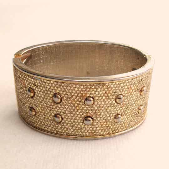 Gouden disco armband 70s