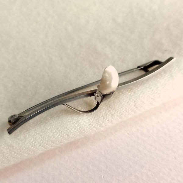 Outlet - Parel bloem broche