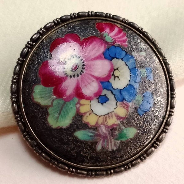 Rosenthal porseleinen broche 50s