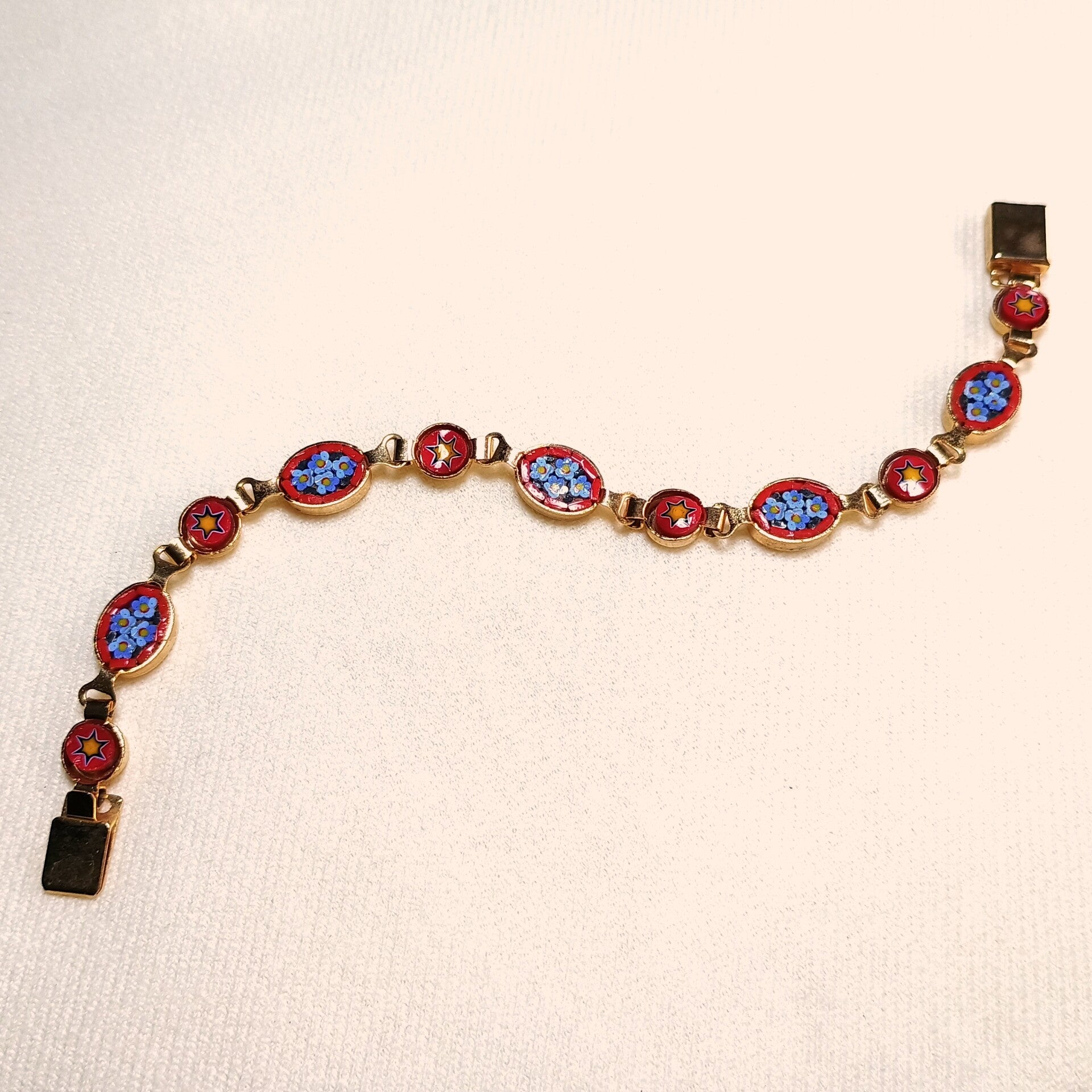 Italiaanse mozaïek millefiori armband 60s