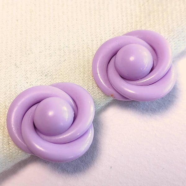 Lila Mod oorbellen 60s