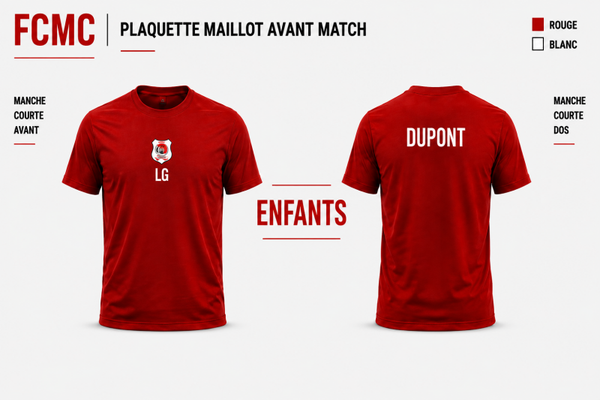 Avant match manches courtes enfants