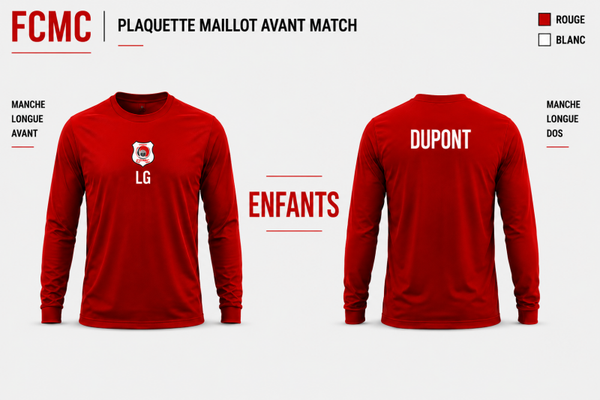 Avant match manches longues enfants