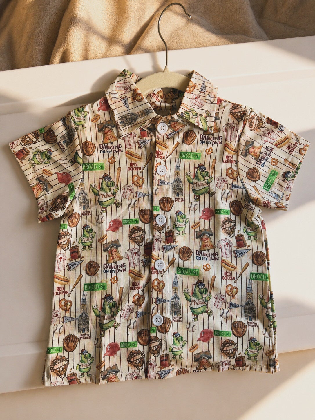 PHILLIES BOYS BUTTON DOWN SHIRT