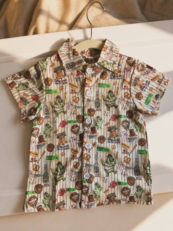 PHILLIES BOYS BUTTON DOWN SHIRT