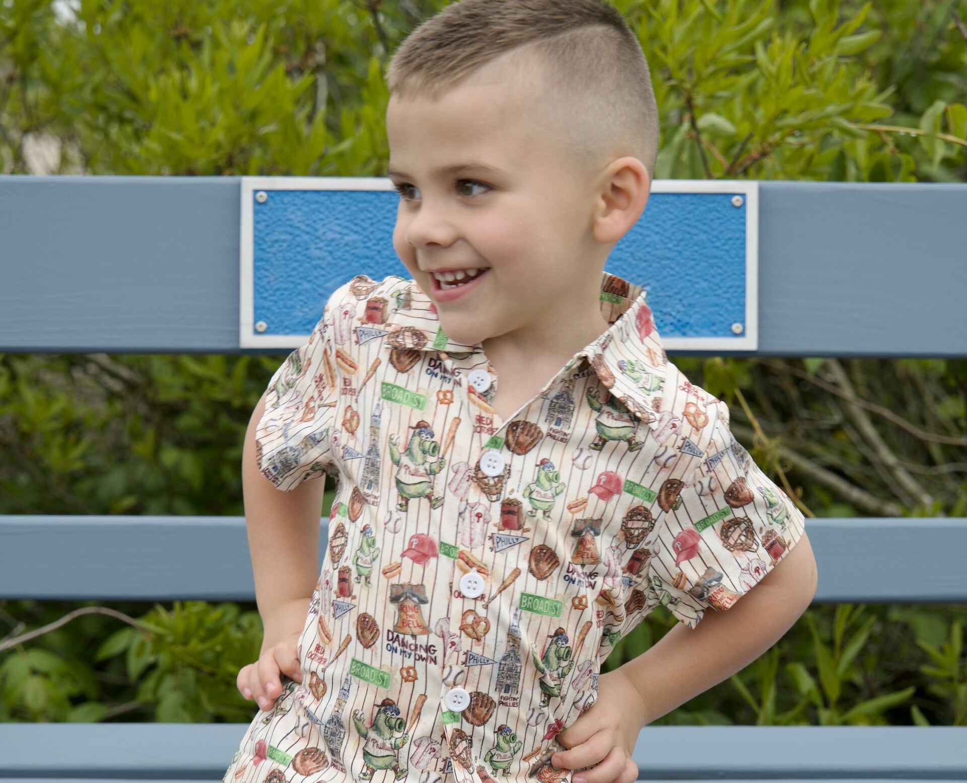 PHILLIES BOYS BUTTON DOWN SHIRT