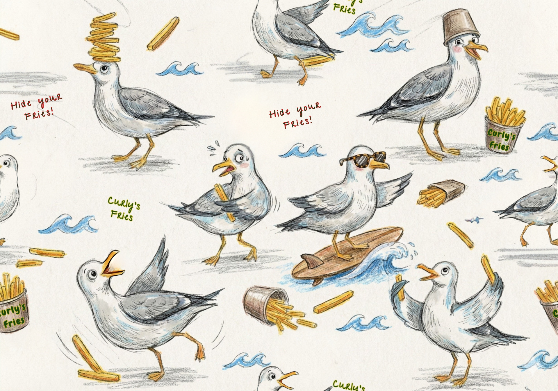 Hide your fries Pajamas