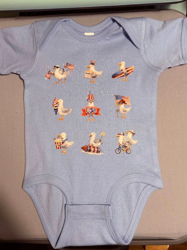 Patriotic Seagulls Onesie