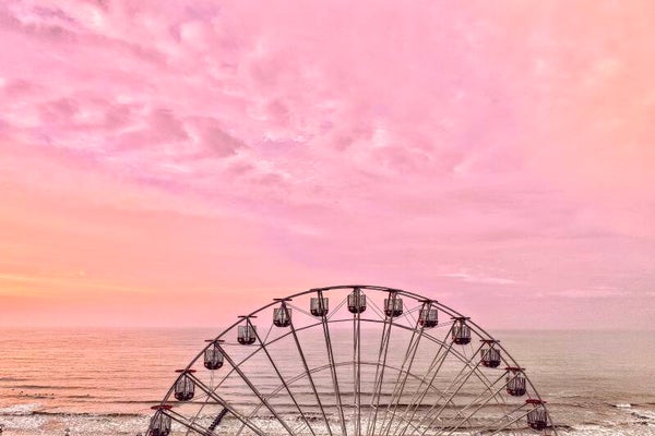 PinkFerris Wheel print