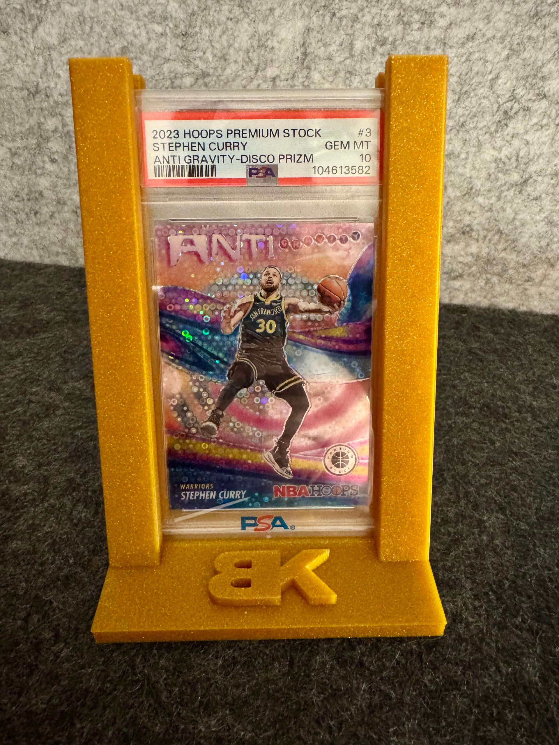 Gold Sparkle Angled Pokémon/Sports cards stands