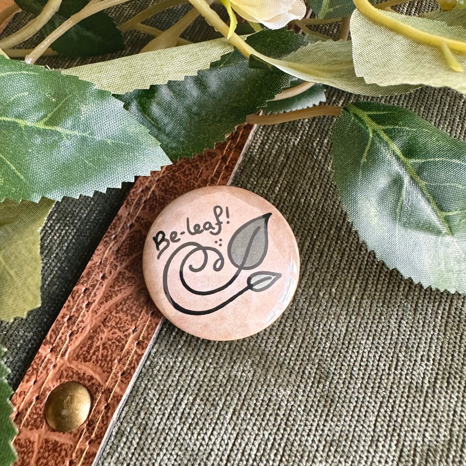 Be-Leaf! Button