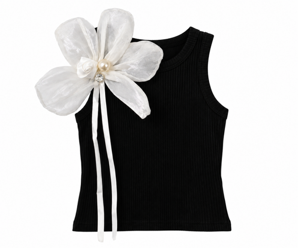 Noir bloom top