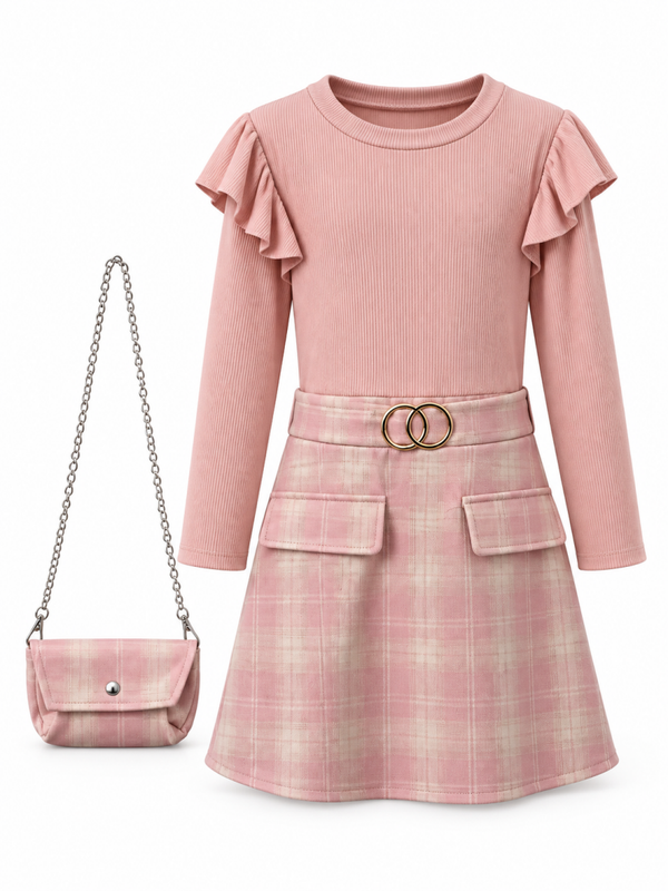 Roze jurkje met G riem