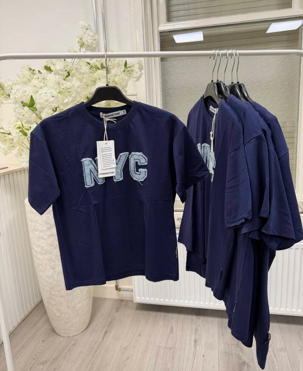 Nyc shirt blauw