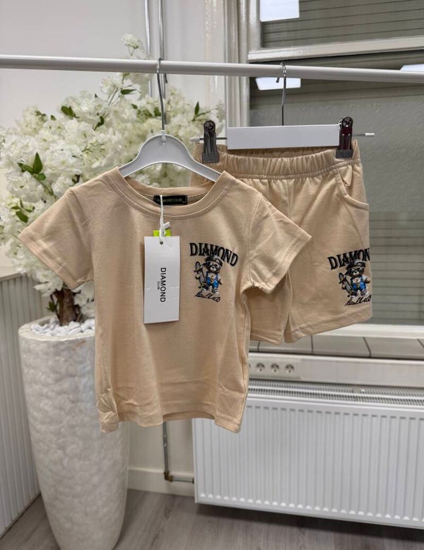 Diamond club set beige