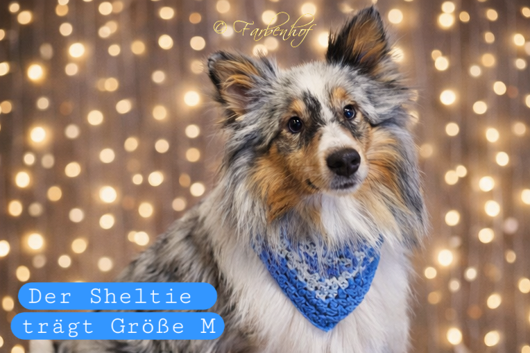 🌊 Halstuch „MEERESRUF“ – Blau & Hellblau