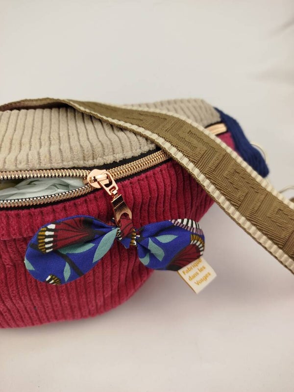 Sac banane - Framboise Waxée