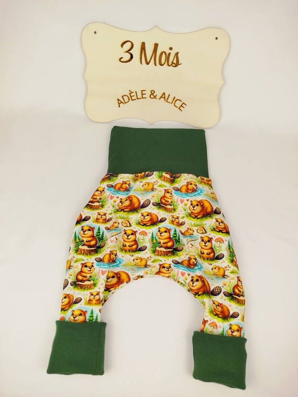 Sarouel - pantalon évolutif  TAILLE 3 mois